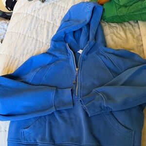 lululemon athletica Blue scuba Hoodie
